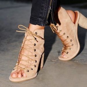 Jeffrey Campbell Free People Minimal Lace Up Heel